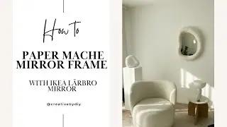HOW TO Paper Mache Mirror | Abstract Mirrorframe | DIY Mirrorframe with Paper mache | Creativebydiy