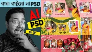 New Bengali Wedding Album Design PSD Free | How to Make AI Bengali Psd | Kotha Koiyo Na PSD Free