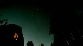Небольшое северное сияние в Ленинградской области