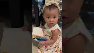 1-yr old baby reading the Bible upside down. #babyreadingbible #babyfunnyvideo