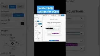 Create FAQs section for Shopify/BigCommerce
