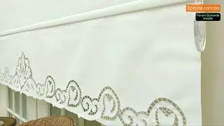 Beyaz İş Nakışlı Stor Perde - Eperde.com