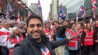 🚨 BREAKING: British Patriots MARCH Towards Parliament 🇬🇧