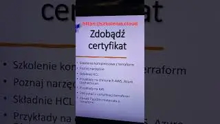 Szkolenie terraform z certyfikatem