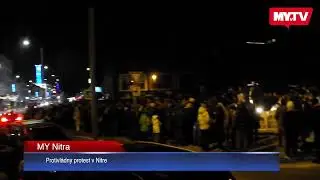 Protivládny protest v Nitre