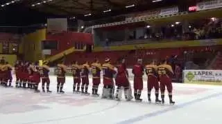 WSM Liga 15/16: HC Dukla Jihlava - SK Kadaň 7:5, pozápasová děkovačka