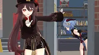 [Genshinimpact MMD - Doodle] ⚠️原神mmd -  Hu Tao 胡桃/ Ganyu 甘雨