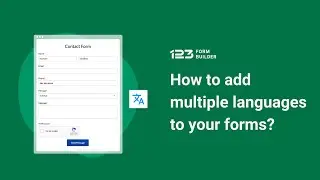 How to add multiple languages to your forms | 123FormBuilder