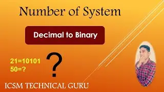 #Decimal #NumberSystem #DecimalToBinary #ICSM | Convert Binary to Decimal | 10101=21 | Number System