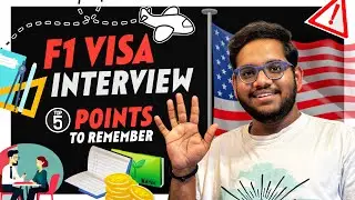Top 5 Must-Know Tips for Your F1 Visa 📈Interview Crack Your US Student Visa! 🇺🇸