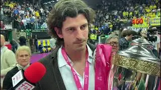 IL presidente Maschio dopo la vittoria