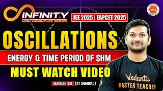 Oscillation- Energy & Time Period of SHM |JEE Physics |Class 12 Physics |JEE EAPCET 2025 |Madhan Sir
