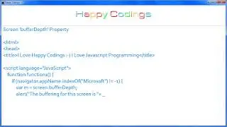 JavaScript | Screen 'bufferDepth' Property