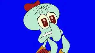 Squidward Its beautiful green screen/blue screen