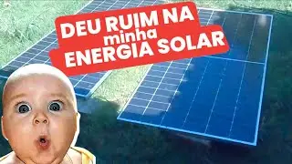 Minha ENERGIA SOLAR ARRUINADA Pela Sombra - Deu Ruim!