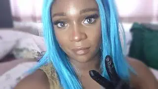 RUBBER Glove ASMR MASSAGE Parlour | Part  2 (Blue Ice gives you a massage)