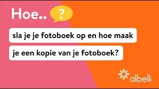 Hoe sla je jouw fotoboek of een kopie op?