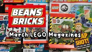 LEGO Star Wars, Avengers and Jurrasic World. March's Magazines