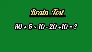 Brain Test:Can you solve this math puzzle?|#mathpuzzle #braintest #mathstricks