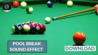 Pool Break Sound Effect | Pool Ball Hit with Cue