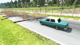 Car vs Fallen Trees #1 – BeamNG.Drive
