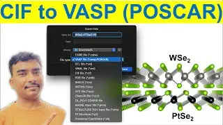 Export file from VESTA software to VASP (POSCAR) format