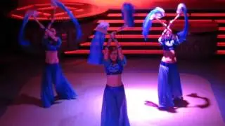 Bastet ODS. Show bellydance Show Bellydance with fan veils 2015@ Indian Party 2015