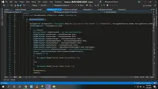 2-Sports Management System(Coding video)