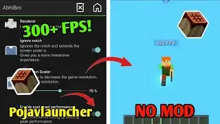 How to get more FPS in Pojavlauncher|| How to get 300+FPS in Pojavlauncher||Minecraft| Pojavlauncher