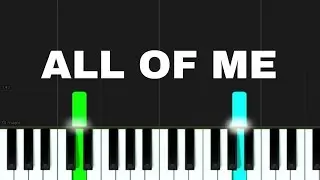 ALL OF ME - piano tutorial - slow