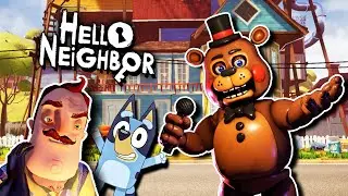 BLUEY vs TOY FREDDY in Hello Neighbor #helloneighbormod #helloneighbor