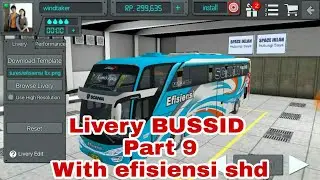 Livery BUSSID part 9|inframe: efisiensi shd