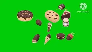 Chocolates  Animation Green Screen