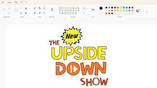 How to draw The New Upside Down Show logo using MS Paint | How to draw on your computer