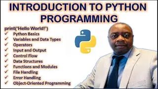 Complete Python Programming Tutorial
