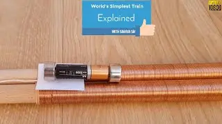 🔥🔥World's Simplest Electric Train Explained!!!😲😲||Wire coil train|| Physics is fun || Shirish Sir