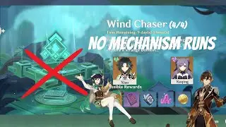 Venti wind interacts with the rotating platform | Genshin Impact Wind Chaser No Mechanisms Run (4/4)