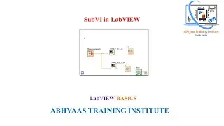 P-23 SubVI in LabVIEW in Hindi | Create SubVI in LabVIEW | concept of functions | Terminal