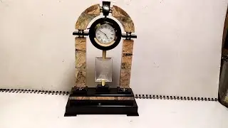 clock mantel ARCH of stone jasper