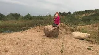 Маленькая Карелия в Подмосковье / Огромный заброшенный карьер у Сычёво / Трасса для мотоциклов/ Дюны