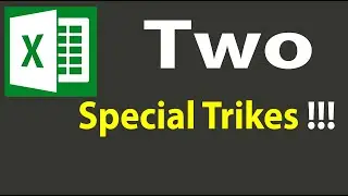 MS Excel || Two Special Trikes for Excel
