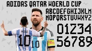 Adidas Qatar World Cup 2022 font