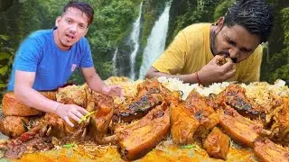 Most Amazing Survival In The Forest | Bamboo Shoot Fry | Coocking & Eating Challenge
