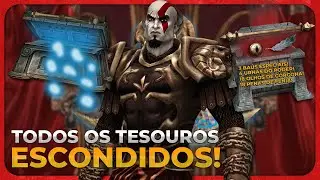 God of War 2 PS2: Todos os Olhos de Górgona, Penas de Fênix, Urnas do Poder e Baús Escondidos!