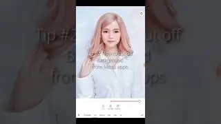 Tip #2 how cut off background meitu app.