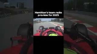 Hamilton's team radio PREVIEW for 2025 #shorts #f1 #formula1
