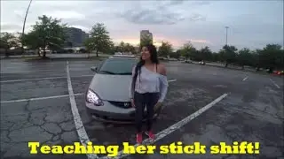 Teaching her how to drive stick in Turbo RSX! ( Ouch Clutch)