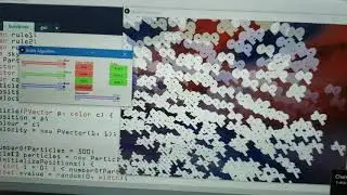 Implementation of the Boids Algorithm (Processing 3)