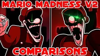 Mario's Madness V2 New Changes - Comparisons | Friday Night Funkin'  MM