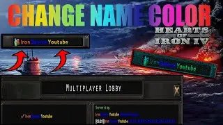 HOI4 How To Change Your Name Color! Hearts of Iron 4